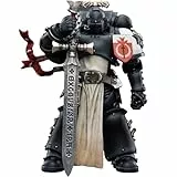 JOYTOY Warhammer 40k Black Templars, Black Templars The Emperors Champion Rolantus 1/18 Action Figur