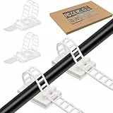 SZFUDIGO Schreibtisch-Draht-Organizer Kabelbinder selbstklebende Kabelclips Kabelmanagement Kabelhalter für den Schreibtisch 50 Stk weiß