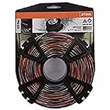STIHL 00009304304 CF3 Pro Mähfäden kreuzförmig mit Carbonanteil, orange, 2.7mm / 55m