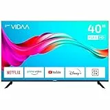 DYON Smart 40 VX-2-40 Zoll (100 cm) Full-HD Smart TV mit HD Triple Tuner (DVB-C/-S2/-T2), App Store, Prime Video, Netflix, YouTube, DAZN, Disney+, waipu.TV, Hotelmodus