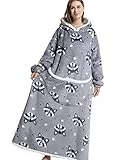 Übergroße Kapuzenpullover-Decke mit riesiger Tasche, Sweatshirt-Decke für Damen und Herren, Einheitsgröße, One size