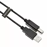 USB-B-Kabel für DJ-Midi-Controller, Tastaturen, Sampler, Effektpads, Synthesizer von Numark, Pioneer, Native Instruments, Traktor, Denon, Akai für MacBook, Dell, HP, 1m