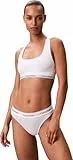 Calvin Klein Damen Bralette Unlined mit Logobund, Weiß (White), M