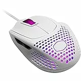Cooler Master MM720 RGB-LED Claw Grip Gaming Maus mit Kabel - Ultra-leichte 49g Wabenschale, 16000 DPI Optischer Sensor, 70 Millionen Klick Micro Switches, PTFE Gleit-Füße - Matt Weiß
