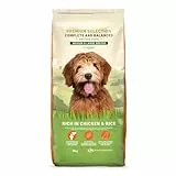 by Amazon Hundefutter für ausgewachsene Hunde (Adult) aller Rassen, Fein zubereitetes Trockenfutter reich an Huhn und Reis, 15 kg (1er-Pack)(Zuvor eine Marke von Lifelong, gleiches Produkt)