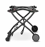 Weber Rollwagen/Für Gasgrills der Q-Serie, Klappbares Design mit Rädern, Integrierter Tragegriff, 16,5 x 75,5 x 71,5 cm (eingeklappt), 63,5 x 53,5 x 71,5 cm (ausgeklappt)