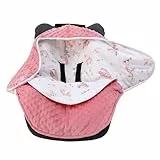 Fußsack Baby Einschlagdecke Wickeldecke für WINTER Geeignet für Kinderwagen Babyschale Babybett Autositz Buggy (Wolke)