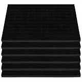 Cabilock 6 Stück Schwarze Schwamm Schmuckeinlagen Für Schmuckkästchen Ideal Für Ringe Ohrringe Und Halsketten Perfekte Präsentation Und Aufbewahrung