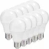 Müller-Licht 10er-Set LED Lampe Birnenform Essentials - E27 - warmweißes Licht - 2700 K - 5.5 W ersetzt 40 W - Kunststoff - weiß
