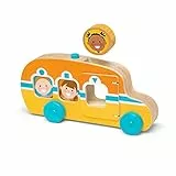 Melissa & Doug GO Tots Bus Rollen & Fahren, Holzspielzeug für Kleinkinder, Entwicklungsspielzeug, Holzspielzeug ab 1 Jahr, Geschenk für Baby-Jungen-Mädchen, FSC-zertifizierte Materialien