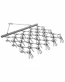 VEVOR Wiesenegge, 178x147x11cm, Wiesenschleppe mit 60 Zähnen, geeignet für ATV- & UTV-Traktoren, für Bodenvorbereitung, Aussaat, Glättung von Landschaften & die Instandhaltung von Kiesauffahrten