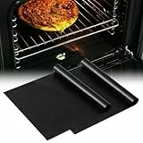 KitchenRaku Backmatte 32x50cm (2 PCS Schwarz, 32X50cm)