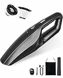 SERVOMASTER Handstaubsauger Akku kabellos, Auto Staubsauger Wiederaufladbar, Mini Staubsauger mit Waschbar HEPA-Filter, für Männer und Frauen, für Auto Haus Büro