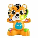 Fisher-Price Lernspielzeug für Babys und Kleinkinder, Beat Bande Lern & Tanz Tiger Justin mit Geräuschen und Lichtern für Kinder ab 9 Monaten, deutsche Ausgabe, HYL31