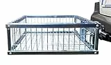 Berger & Schröter | Verzinkter Heckträger + Steckkupplung abklappbar, Silber