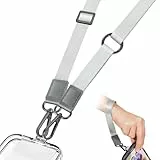 DOMIPHIE Handykette Universal Lanyard Handy Crossbody - 2In1 Handschlaufe Handgelenk Multifunktional Handyband zum Umhängen Umhängen mit Universelles Pad Einstellbar und Abnehmbar Lanyard