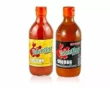 Valentina extra scharfe Soße - Mexican Hot - Spicy Sauce - Salsa Picante (2er Set – 1x Gelb, 1x Schwarz à 370ml) - glutenfrei, fettfrei und ohne Zucker - Perfekt für Gegrilltes, Tacos & mehr