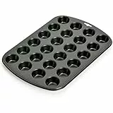Original Kaiser Inspiration Backform für 24 Mini Muffins, 38 x 27 cm, Cupcake Form antihaftbeschichtet, Muffinblech für kleine Muffins, Schwarz