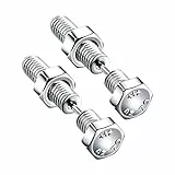 Ohrringe Punk Totenkopf Edelstahl Stahl Schraube Ohrringe Halloween Piercing Schraube Offene Große (A, One Size)