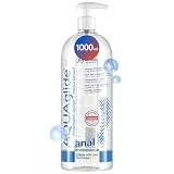 Joydivision Original AQUAglide Anal 1000 ml Gleitgel, Geruchsneutral, Ph-optimiert & transparent, wasserbasiertes & kristallklares Gleitmittel, Für Latex-kondome geeignet
