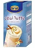 KRÜGER YOU chai latte Vanille-Zimt, Instantzubereitung für Milchtee-Getränke, aromatisiert mit Vanille-Zimt-Geschmack, 250 g (10 x 25 g Sachets)