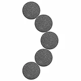 Raspelfeilen für die Fußpflege, 5 Stücke Feet Grinder Schleifpapier, Hornhautentferner Elektrischer Fußschleiferkopf Ersatzfußfeile Abgestorbene Haut Hornhautentfernerkopf Fußfeile(Schwarz)