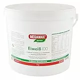 Megamax Eiweiss Erdbeere 5 kg | Molkenprotein + Milcheiweiß Für Muskelaufbau ,Diaet | 2k-Eiweiss ideal zum Backen | hochwertiges Low Carb Eiweiß-Shake | aspartamfrei Protein-pulver mit Aminosäuren