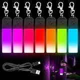 HOSPAOP LED Blinklicht Schulranzen Kinder, 7 Stück USB Aufladbar Reflektoren Rucksack Licht, Reflektor Anhänger Sicherheitslicht für Schulranzen Tornister Laufen Joggen Kinderwagen