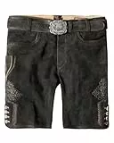 Stockerpoint Herren Corbi4 Trachtenlederhose, Graphit gespeckt, 54