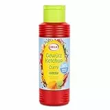 Hela Gewürz Ketchup Curry delikat 30% weniger Zucker und ohne Süßungsmittel 300 ml Ketchupflasche Gewürzketchup Flasche zum Dippen, Verfeinern und Genießen