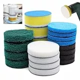 20 Stück Aufsatz für Bosch Universal Brush, Akku Reinigungsbürste Pad Kompatibel mit Bosch Home/Garden 6033 Reinigungsbürste, 4Küchenpad 4Schaumstoffpad 4Mikrofaserpad 4Hochleistungspad 4Multi-Use Pad