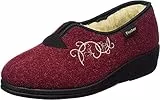 Fischer Dora, Damen Niedrige Hausschuhe, Rot (bordo 341), 42 EU