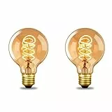 NUODIFAN Edison Vintage Glühbirne E27, Led Retro Glühbirne Dimmbar 4W LED Lampe Warmweiß 2700K Led Leuchtmittel Ideal für Nostalgie und Retro Beleuchtung im Haus Café Bar