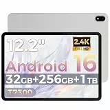 RebotAi Tablet 12.2 Zoll Android 16 Tablets, 32GB RAM+256GB ROM, 2400 * 1600 IPS 10000mAh Tablet Octa-Core T7300, 5+16MP/Gemini AI/Widevine L1/TÜV Rheinland/18W Schnellladung/IP54 Wasserdicht