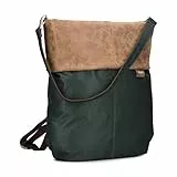Zwei Damen Rucksack-Tasche Olli OR12 (7 Liter) Handtasche & Rucksack 2-in-1 wasserabweisende Schultertasche mit gepolstertem Laptopfach (bis 13'), Damentasche & Cityrucksack in Einem (pine)