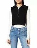 NA-KD Damen Strickpullover mit hohem Ausschnitt, Schwarz, L