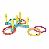 B. toys – Sling-A-Ring-Wurf – Ringwurfspiel – Drinnen und Außen – Spiele für Kinder – 5 Stifte & 5 Bunte Ringe – 3 Jahre +