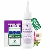 Golden Pets NEU! Augenreiniger für Hunde & Katzen - 100% natürliche Augenpflege I Sanfte Reinigung gegen Verkrustungen & Tränenstein I Vorbeugung von Tränenflecken 100 ml