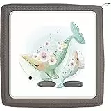 Coverlounge Film suitable for the Toniebox | Protective Film Aufkleber | Waale mit Blumen