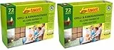 Favorit Anzünder für Grill, Kamin; Echtholz und Wachs, besonders brennstark, Brenndauer ca. 8-10 Minuten; 72 Stück - 1828 (Packung mit 2)