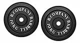 Bad Company Hantelscheiben aus Gusseisen I Gewichtsscheiben 30/31 mm für das Hanteltraining I 20 kg (2 x 10 kg)
