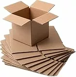 IPEA Kleine Faltkartons 12 x 12 x 12 cm für Versand, E-Commerce, Geschenke - 10 Stück - Made in Italy - Quadratische Mehrzweckboxen zum Verpacken von Gegenständen, Veranstaltungen, Partys - Kartons