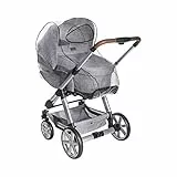 reer RainCover Classic Regenschutz | Universell einsetzbar für Kombi‑Kinderwagen mit Hartschale, Softtragetaschen & Sportwagen | extragroßes Sichtfenster zur Einsicht | PVC‑freies Material