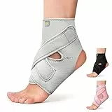 Bracoo Knöchelbandage & Sprunggelenkbandage – Atmungsaktives, robustes Neopren für Alltag & leichte Aktivitäten, Stabilität & Schutz bei Plantarfasziitis, Achillessehne, Schmerzen, Verstauchung, FS10