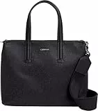 Calvin Klein Damen Tote Bag Tasche Must Mono Klein, Schwarz (Ck Black), Einheitsgröße
