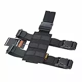 EXCELLENT ELITE SPANKER Taktisch Drop Beinholster Einstellbar Beinholster Tasche Molle beinholste für Linkes/Rechtes Bein(Schwarz)