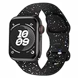 Finoriss Silikon Armband Kompatibel mit Apple Watch Armband 40mm 41mm 42mm 38mm, Sport Weich Band Kompatibel für iWatch SE Ultra Series 9 8 7 6 5 4 3 Damen Herren Rauchlila
