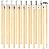 150 Stück Bleistift HB, Naturholz Bleistifte mit Radiergummi, Holzbleistifte HB Holz Bleistift Set 18.8x0.7cm Natur Stifte Graphitstifte für Schüler Schule Zuhause Büro Schulmaterial