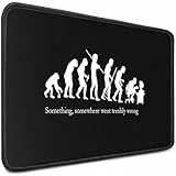 Sidorenko Gaming Mauspad | Mousepad 280 x 200 mm | Fransenfreie Ränder | spezielle Oberfläche verbessert Geschwindigkeit und Präzision | rutschfest | schwarz