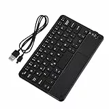 Fdit 7-Zoll-Ultra-Slim-Bluetooth-Tastatur mit Touchpad für Windows-PC und Android-Tablet